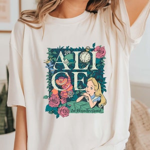 Disney Alice In Wonderland T-shirt, Alice And Cheshire Cat Comfort Colors® Shirt, Disney World Shirt, Magic Kingdom Tee, Disney Family Shirt