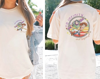 Comfort Colors Toy Story To Infinity and Beyond Shirt, Buzz Lightyear Shirt, Sheriff Woody Shirt, Toy Story Birthday, Disney Friends Shirt