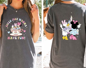 Chemise d'été Disney Minnie Daisy Comfort Colors®, Les filles veulent juste avoir du soleil, Chemise Besties Disney, Chemise Disneyworld, Chemise d'été Disney