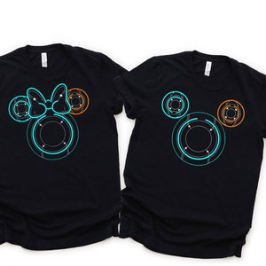 Mickey And Minnie Tron Lightcycle Shirt, Disney Tron Lightcycle Couple Shirt , Disney Tron Run Ride Shirt, Magic Kingdom Tee