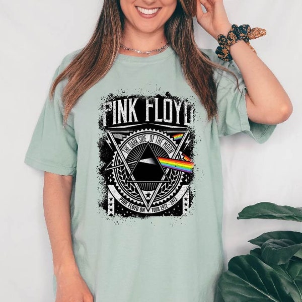 Pink Floyd Comfort Colors Shirt, Pink Floyd The Dark Side Of The Moon Shirt,  Pink Floyd Lover Shirt, Music Shirt, Rock n Roll Tee