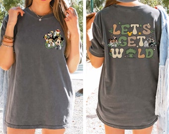 Camiseta Safari Retro de Disney, Camiseta Safari Mickey y sus Amigos Comfort Colors®, Viaje Safari Familiar de Disney, Camiseta Animal Kingdom, Camiseta Safari Mode