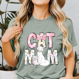 Vintage Aristocats Mom Shirt, Marie Cat Mom Shirt, Mother's Day T-shirt, Cat Lover Shirt, Mom Gift From Daughter, Disney Mom Shirt