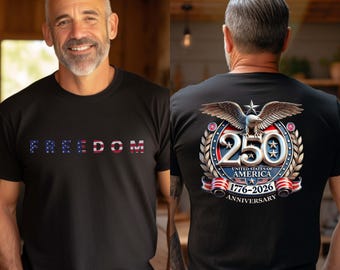 Camiseta del 250.º aniversario de la libertad, Comfort Colors USA, ropa del 250.º aniversario de la independencia, 1776-2026, aniversario de Estados Unidos, libertad patriótica