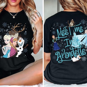 Disney Frozen Shirt, Elsa Anna Frozen Meet Me In Arendelle Shirt, Disney Princess Shirt, Elsa Anna Princess Shirt, Elsa Anna Olaf Shirt