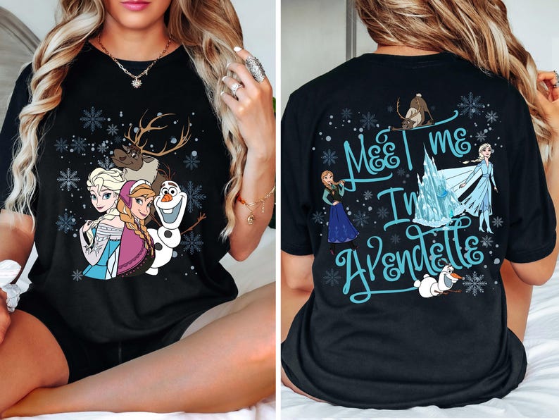 Disney Frozen Shirt, Elsa Anna Frozen Meet Me In Arendelle Shirt, Disney Princess Shirt, Elsa Anna Princess Shirt, Elsa Anna Olaf Shirt