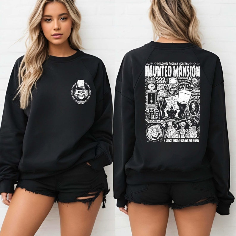 Haunted Mansion Two-Sided Shirt, Stretching Room Sweatshirt, Haunted Mansion 1969 Shirt, Disneyland Halloween Hoodie