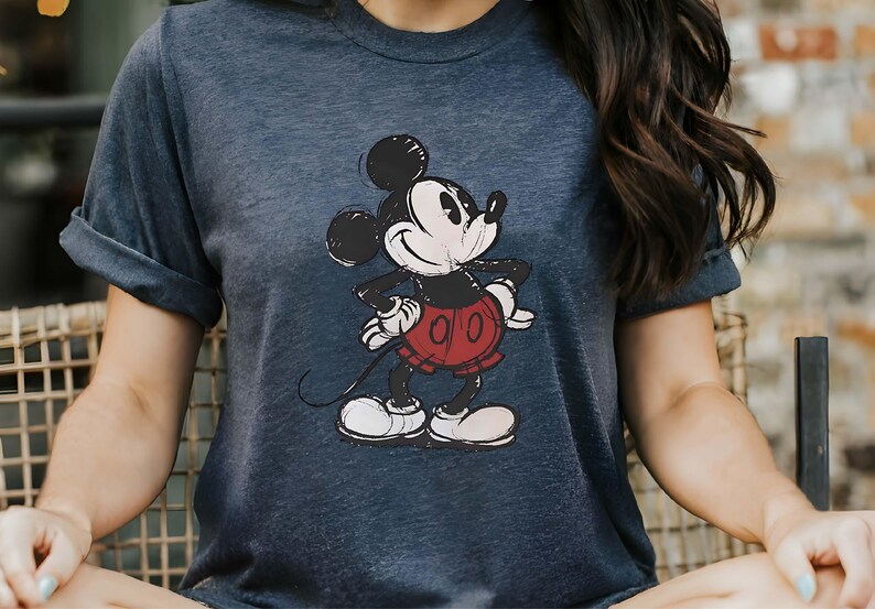 Comfort Colors® Sketch Mickey Mouse Shirt, Disney Mickey Mouse Portrait T-shirt, Disneyland Vacation Gift Tee, Magic Kingdom Shirt
