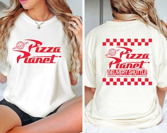 Pizza Planet Comfort Colors Shirt, Toy Story Aliens Tee