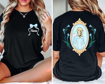 Custom Princess Elsa Shirt, Comfort Colors® Watercolor Frozen Elsa Coquette Mirror Shirt, Magical Kingdom Shirt, Disney Girls Trip
