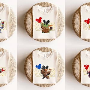 Star Wars Shirt, Star Wars Characters Shirt, Star Wars Disney Shirt, Mickey Balloon Shirt, Star Wars Family Shirts, Disneyland Trip Shirt
