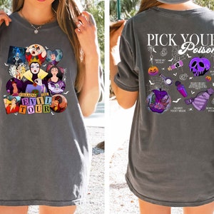 Villains Pick Your Poison Shirt,Magic Kingdom Villains shirt,Maleficient Evil Tour Shirt,Disney Villains Shirt,Bad Witches,Disney Evil Queen