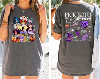 Villains Pick Your Poison Shirt,Magic Kingdom Villains shirt,Maleficient Evil Tour Shirt,Disney Villains Shirt,Bad Witches,Disney Evil Queen