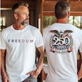 Freedom 250th Anniversary Shirt, Sweatshirt & Hoodie, USA 250 Years Independence Apparel, 1776\u20132026 America Anniversary, Patriotic Freedom