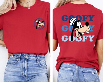 T-shirt croisière à carreaux Dingo Disney, chemise croisière 2025 Comfort Colors® recto-verso, chemise croisière familiale Disney assortie, t-shirt Disney