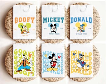 Mickey And Friends Family Matching Shirt, Comfort Colors Disney Group Squad Shirt, Disneyland Trip Shirt, Disney World Vacation T-shirt