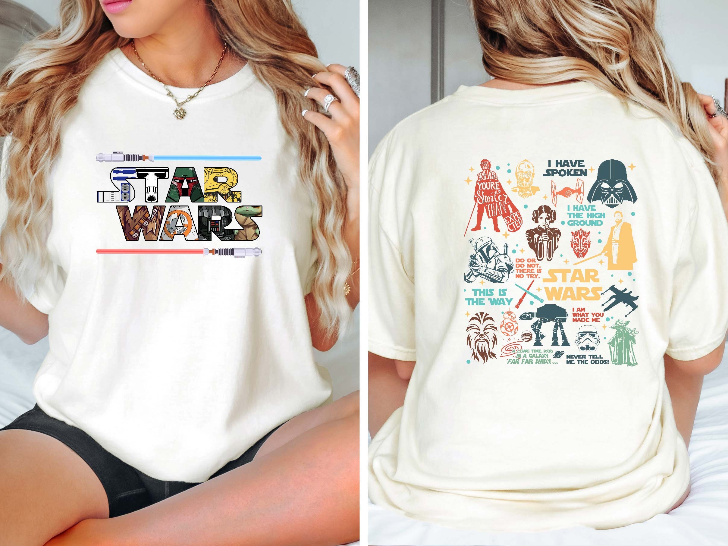 Comfort Colors Retro Star Wars Characters Shirt - Etsy