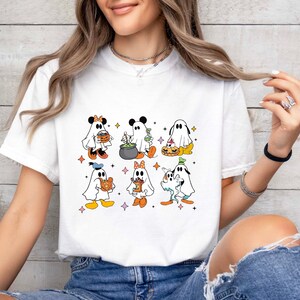 Retro Disney Ghost Halloween Shirt, Mickey And Friends Ghost Halloween Shirt, Halloween Matching Family Shirts, Disney Halloween Trip Shirts