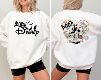 Mickey And Friends Halloween Boo Shirt, Halloween Disney Mummy Two Sided Adult Sweatshirt, Spooky Vibes T-shirt, Mickey Not So Scary Shirt