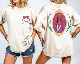 Custom Princess Anna Shirt, Comfort Colors® Watercolor Frozen Anna Coquette Mirror Shirt, Magical Kingdom Shirt, Disney Girls Trip Shirt