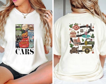 Comfort Colors® Disney Cars Shirt, Disney McQueen Shirt, McQueen and Friends Shirt, Cars Family Shirt, Disney Movie Tee, Disney Pixar Shirt