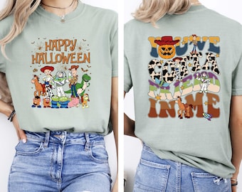 Comfort Colors Vintage Toy Story Halloween Tee, Retro Disneyland Shirt