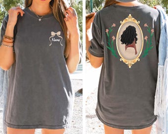 Custom Vintage Moana Shirt, Princess Coquette Frame, Comfort Colors