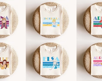 Comfort Colors Disney Princesses Shirt, Retro Style Tee