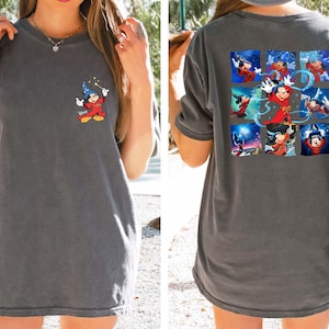 Comfort Colors® Vintage Walt Disney Fantasy  Shirt, Kids Disney Shirt, Fantasia Mickey Shirt, Mickey Fantasia Shirt, Fantasmic Shirts