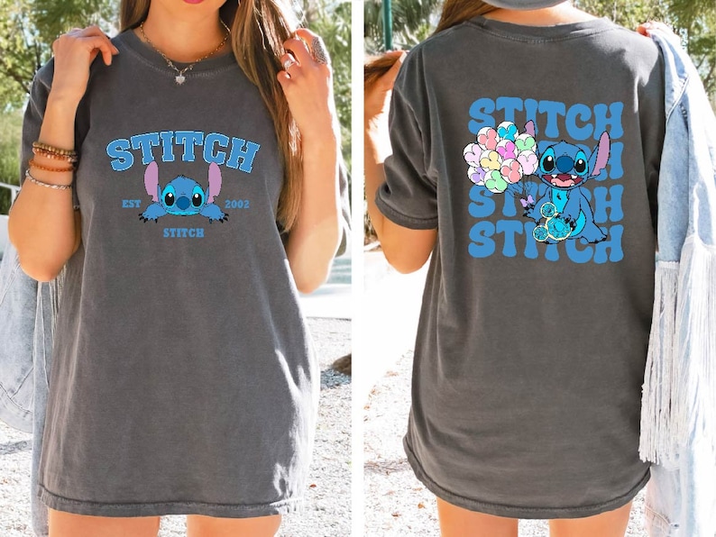 "Comfort Colors® Disney Stitch Est. 2002 Shirt – a must-have for Stitch fans! Featuring a cute and retro-inspired design, this soft and comfy tee is perfect for Disneyland trips, Disney snack lovers, or everyday wear. Whether you're exploring the parks or showing off your love for Stitch, this shirt adds a fun and stylish touch to any outfit. Great for Disney vacations, group trips, or as a gift for any Lilo & Stitch fan!"