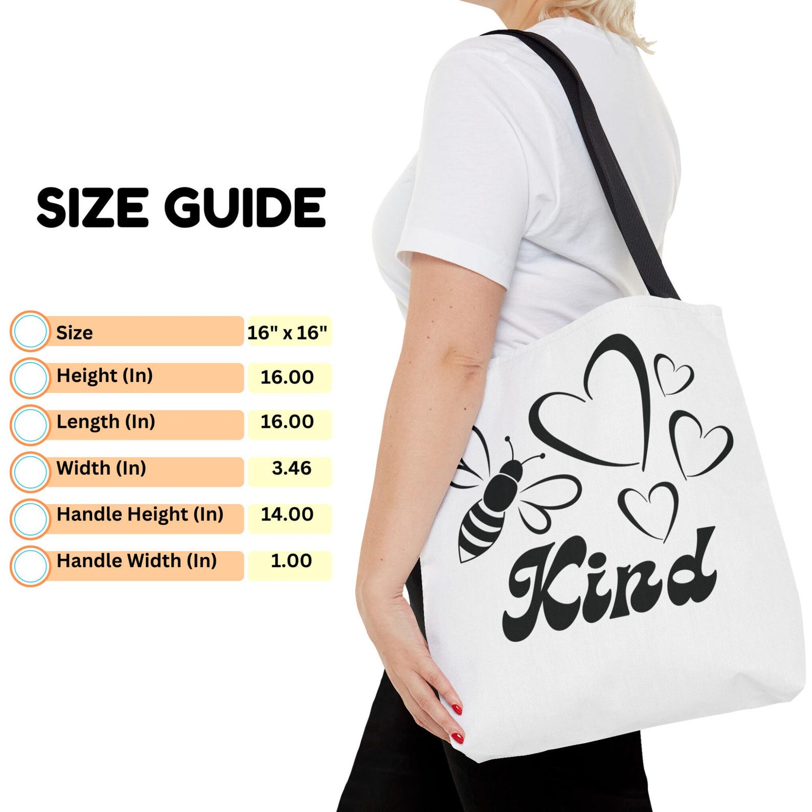 Bee Kind Tote, Save the Bees, Cute Bee Apparel, Bee Lover Gift, Unique ...