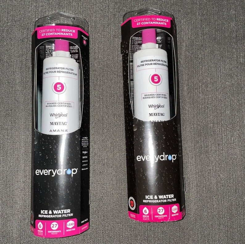 2 Pack Everydrop Ice and Water Refrigerator Filter 5 Etsy