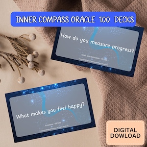Inner Compass Oracle - Check-In Oracle Cards - Zelfreflectie en Mindfulness Deck