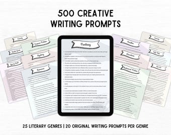 500 aanwijzingen voor creatief schrijven: 25 genres, verhaalstarters (digitale download)