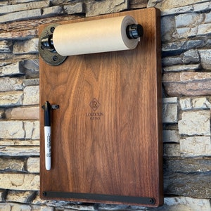 Loudoun Rustics Memo Board Bauernhaus Wanddekoration - Einzigartige rustikale Küchendekoration Vintage Rustikale Bauernhausdekorationen (Walnussholz)