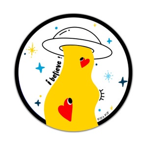 Sticker ufo ik geloof sticker schattig schotel sticker leuk ET sticker buitenaardse ontvoering sticker ruimte sterren sticker ik wil geloven sticker kunst