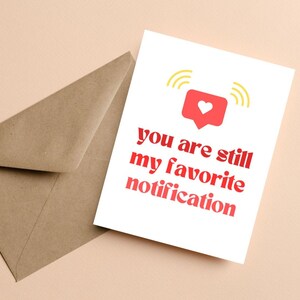 Carte romantique, carte d'anniversaire drôle, carte d'amour technique, ma carte de notification préférée, jolie Saint-Valentin, message d'amour, carte de réseaux sociaux