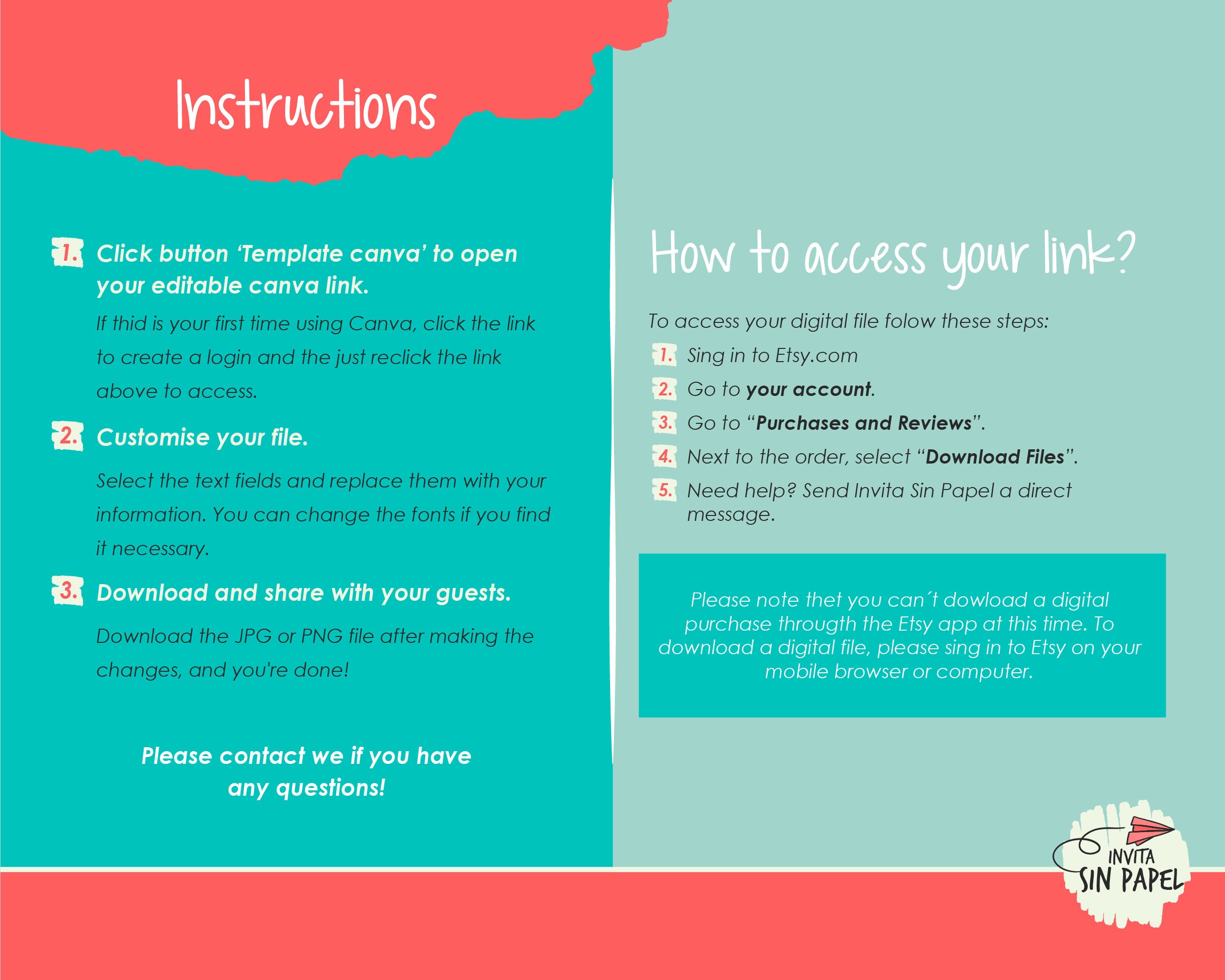 Tiktok Birthday Digital Invitation Canva | Invitation Digital ...