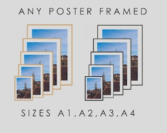 USA Pine Wood Framed Art Prints: Custom Poster Framing