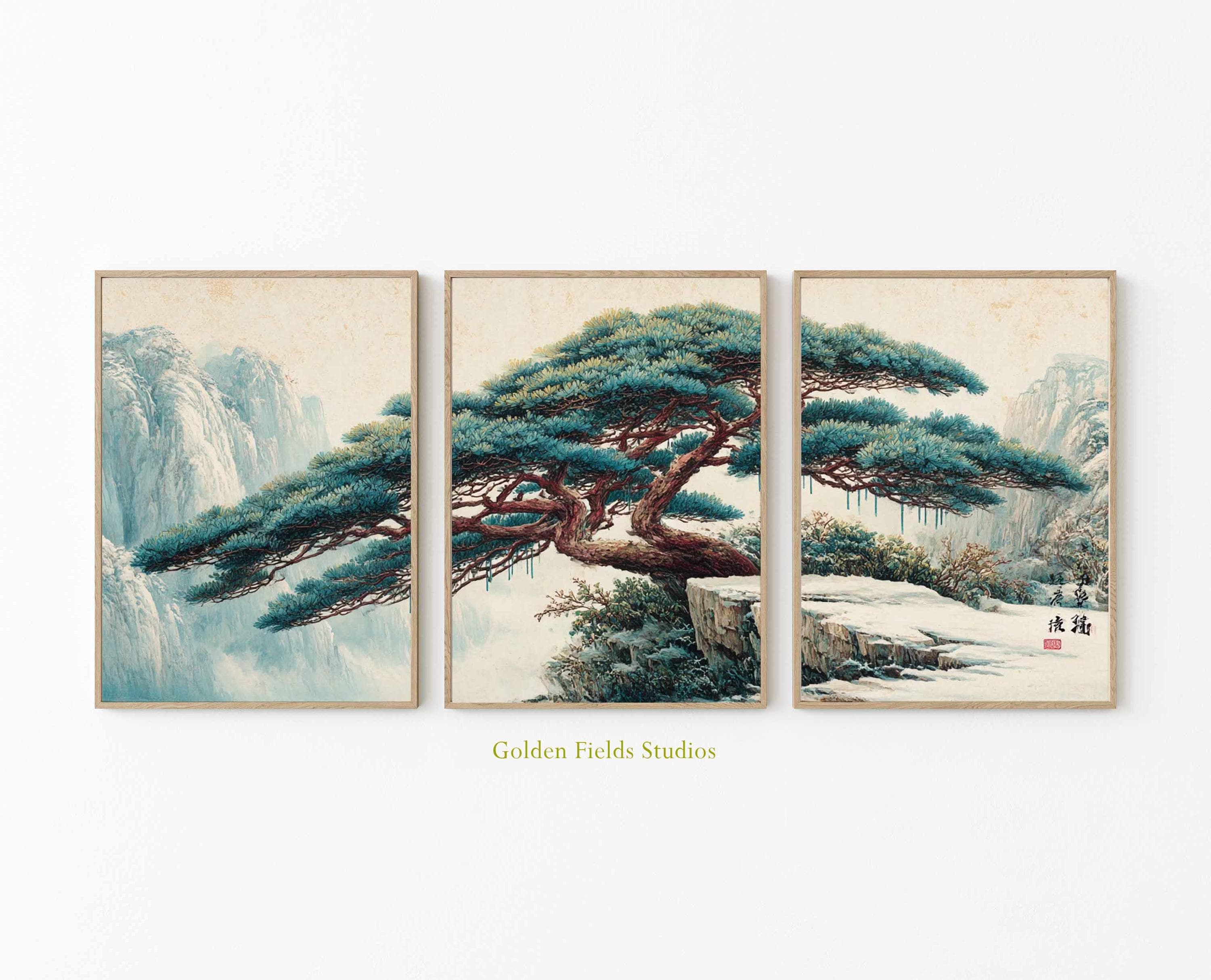 中国美術 峨眉山遠景布絵　額あり il_fullxfull.7125064589_9mjn.jpg
