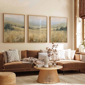 Rolling Hills Landscape Poster Set of 3: Rustic Countryside Wall Art - Etsy