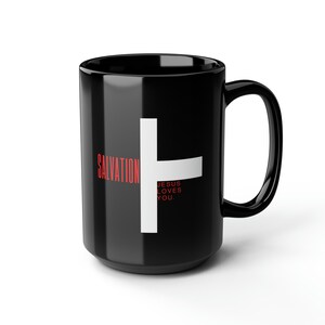 Sip In Grace : Elegant Black Mug | Ceramic Mug 15oz