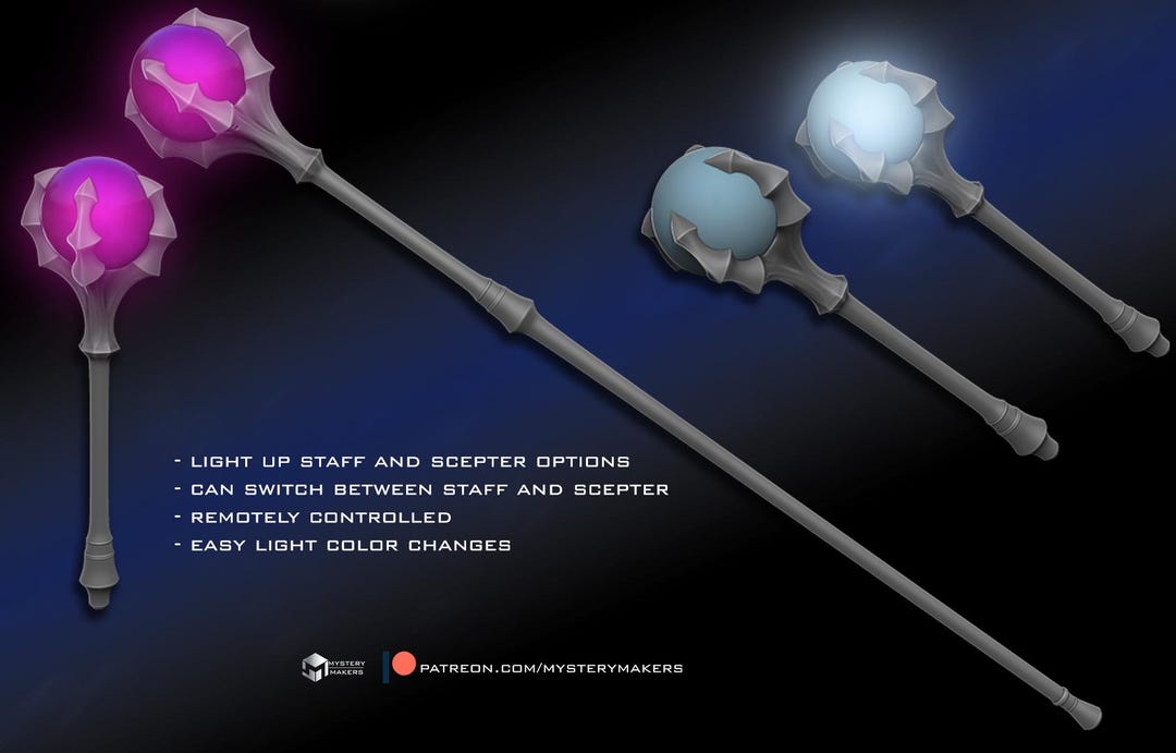 Scepturn Evil Lyn Scepter and Staff by Mysterymakers - Etsy