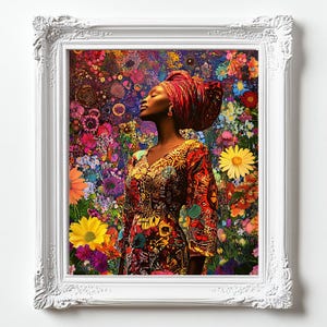 Afrocentric Art - Vibrant Prints, Unique African Decor for Living Room & Office, Cultural Wall Art