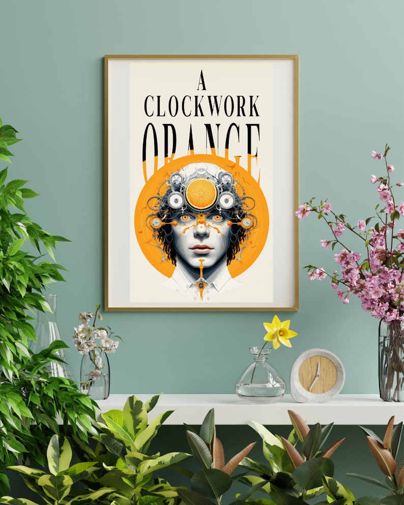 A Clockwork Orange Digital Poster - Kubrick Movie Printable Wall Art ...