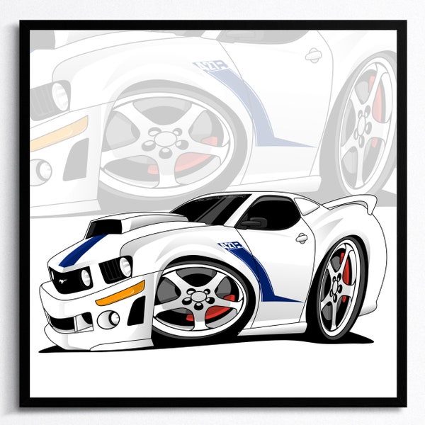 Custom Car Caricature Illustration Digital Car Portrait Gift for Car Lover Car Portrait Car Owner Gift Funny Car Drawing from photo digital