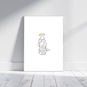 Jesus Walking Christian Digital Print | Comforting Gift | Jesus Loves Me