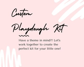 Custom Playdough Kit, Sensory Kit, Homemade Sensory Dough, Sensory Play