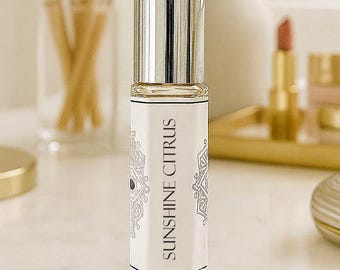Sunshine Citrus Natürliches Parfüm, Parfümöl, Ätherisches Bio-Parfümöl, Zitrus Parfüm, Strumpf Stuffer, Parfüm mit Tropischen Noten