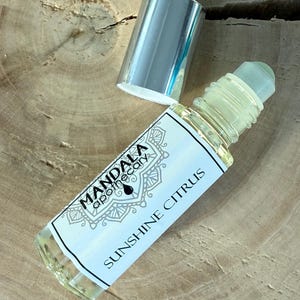 Sunshine Citrus Natural Perfume, Essential Oil Perfume Oil, Citrus Perfume, Sweet Perfume, Perfume with Tropical Notes